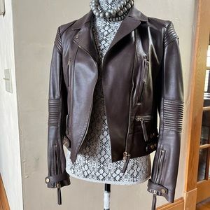 Roberto Cavalli leather jacket.                  Size 42